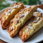 Biscotti de Limoncello y Almendra, un dulce italiano crujiente y afrutado.